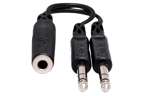 Hosa Ypp-308 1/4\" Trsf to Dual 1/4\" TRS Y Cable - Thumbnail 2