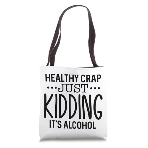Bolsa tote divertida con diseño irónico sobre el alcohol, estilo trendy miniatura 1