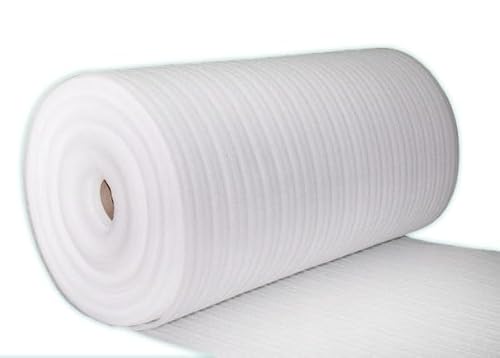 White Foam Underlay for Any Laminate/Real Wood Floor | Acoustic Flooring Underlay Multiple Sizes to Choose from on This Listing | 3mm Thick Floor Mat | 120cm Wide (4 m x 1.2m)