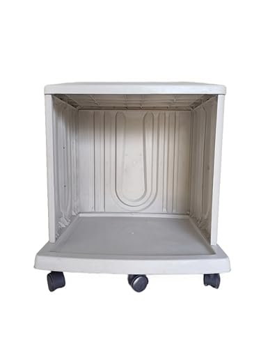 Image of Jindal Double Tubular Inverter Battery Trolley | Strong & Convenient | Unmatched Strength & Durability | for Double Tall Tubular Battery | Hard Unbreakable Plastic | with 9 Wheels (White)