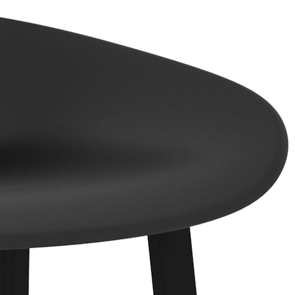 7-częściowy zestaw barowy w kolorze białym, czarnym, z blatem z płyty MDF, 120 x 60 x 105 cm i 6 ergonomicznymi stołkami barowymi z metalu (PP), do jadalni, kuchni, salonu, dla rodziny, dla