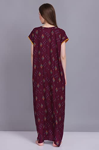 Image of Women's Alpine Mix Print Maxi Nightgown