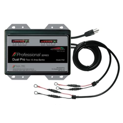 Dual Pro Professional Series Battery Charger - 30A - 2-15A-Banks...