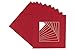 CountryArtHouse Deep Red Acid Free 14x14 Square Picture Frame Mat with White Core Bevel Cut for 10x10 Pictures - Fits 14x14 Frame - Pack of 1 Matboard Show Kit with Acid Free Backing & Clear Bag