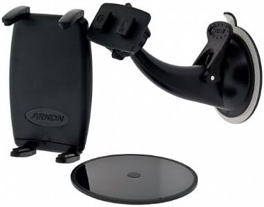 Arkon Windshield Dashboard Car Mount Holder for Apple iPhone 5S 5C 4S 4 3GS and iPod touch, Black, Standard Packaging