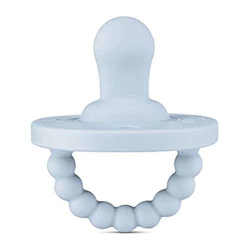 Image of Ryan & Rose Cutie PAT Pacifier Teether (Flat, Blue)