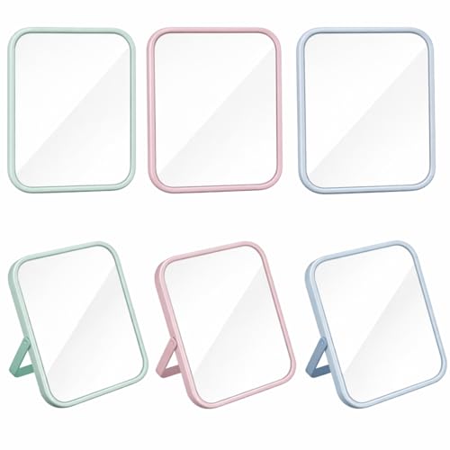 Set de 6 espejos plegables portátiles rectangulares miniatura 1