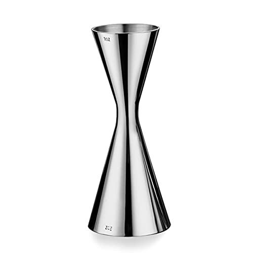Sinolofty Cocktail Messbecher aus Edelstahl, Professional Bartender Cocktail Jigger mit Innenskalierung 30ml/60ml zum Abmessen von Zutaten für Cocktails Cover