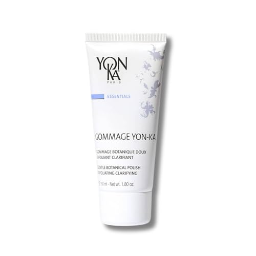 Gentle Botanical Facial Scrub Yonka 50ml | Exfoliates, Purifies, Tighten Pores, Lightens | Grain-Free Texture, Perfect for Sensitive Skins | Dermatologically Proven Results ! 94% Natural Origin