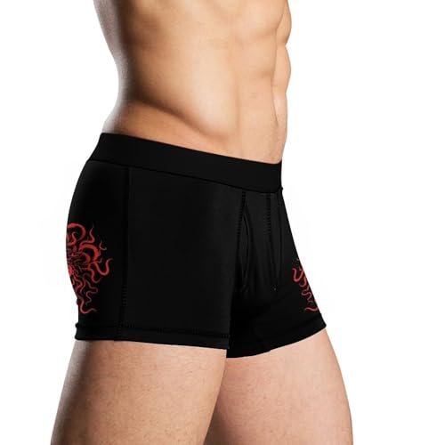 Red Medusa Head Comfortable Mens Underwear Boxer Briefs Lightweight Stretch Panties3