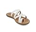 Soda ISABEL ~ Women Fashion Comfortable Slip On Flat Cross bands Toe Ring Fashion Sandals (White, us_footwear_size_system, adult, women, medium, numeric_6_point_5)