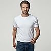 Lands' End - Men’s Crew Neck White T Shirts 3 Pack, Size L - 100% Cotton Jersey - Short Sleeve, Seam-Free Sides - Soft Everyday Layering Tee for Comfort and Easy Wear - Men's Clothing #2