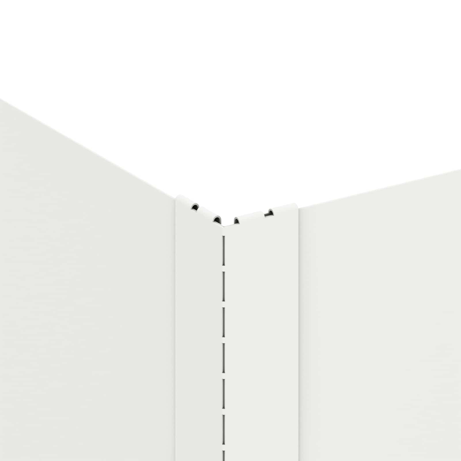 Gazonrand 4 szt. 100 x 60 x 35 cm stal biała