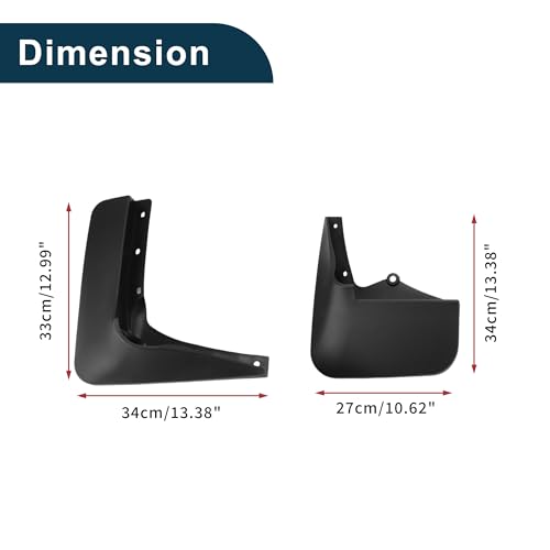 Image of Mud Flaps Splash Guards for Toyota Hiace 1992-2003 Front & Rear Mud Guards W /Mount Accessories