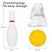 Liberry Kids Bowling Set, 10 Plastic Toy Bowling Pins & 2 Balls, Toddler Indoor Outdoor Sports Games, Educational Christmas Birthday Gifts for Boys Girls Ages 2 3 4 5 (White)