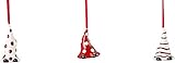 Lieferumfang: 3 Stück Hutschenreuther 2017 - Set 3-TLG. - Little Christmastown - Zierschmuck-Anhänger