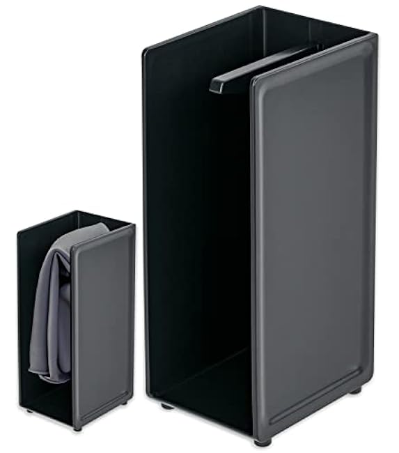 COELO Hidden Glove Drying Holder Rack Dryer for Kitchen Gloves Cloth Linen Sponge Loofah Table Top Stand with 1 Pair Dishwashing Rubber Glove, Black