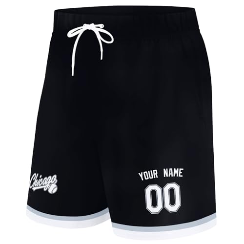 Image of ANTKING Swim Trunks Custom Name Number Beach Shorts for Men Youth Gifts