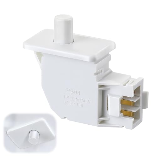 ElectricWise Dryer Door Switch Replacement, Compatible with GE WE04X28977 & WE10X23879, Clothes Dryer Door Switch Assembly Replacement Part, Plug and Play, Durable Construction, Easy Installation