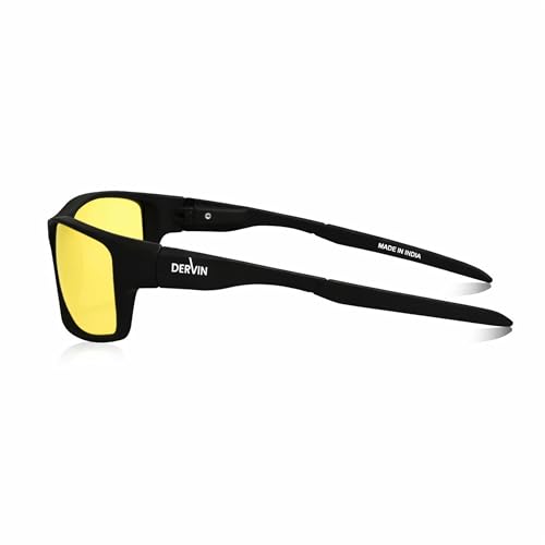 Image of Dervin UV Protected Yellow Lens Driving Polarized Sunglasses for Men & Women
