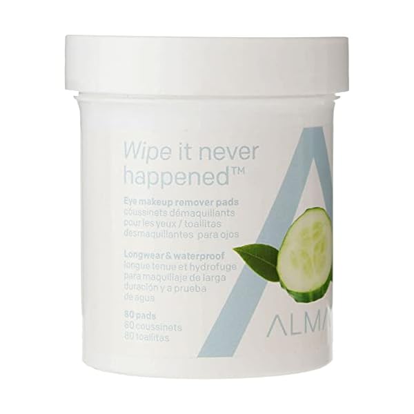 Almay Longwear and Waterproof Eye Makeup Remover Pads, 80 Count (Pack of 4)