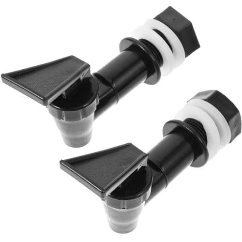 VERDANVERSE 2 piezas Grifo Dispensador Agua Reutilizable para Botellas de Vidrio Fácil Instalación Diseño Práctico y Duradero de Unidades Negras para Enfriadores y Garrafas