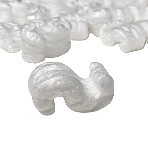 UOFFICE Packing Peanuts 3.5 cu. ft. (22.5 Gallons), S-Shaped Popcorn Cushion for Shipping (White), Void Filling Popcorn Peanuts