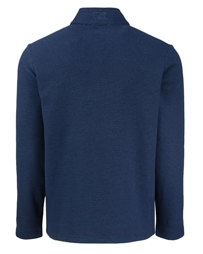 Cutter & Buck Hunts Point Eco Textured Fleece Recycled Mens Snap Pullover, Polished, XXXL2