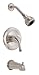 Danze D510011BNT Melrose Single Handle Tub and Shower Trim Kit, 2.5 GPM, Valve Not Included, Brushed Nickel