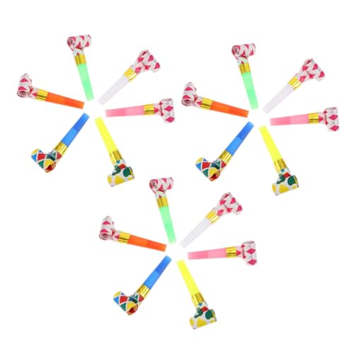 DIKACA 20 Piezas rollo de golpe broma barras luminosas Serpentinas estaño Bebiendo el party games cotillon fiesta sopladores matraca suministros para animar fiestas de polivinilo