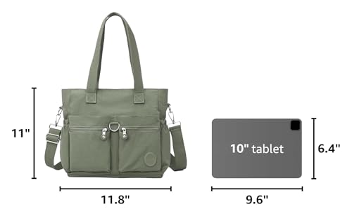 Image of Tote Bag for Women Nylon Purse and Handbags Tote Purse Crossbody Bag Messenger Bag