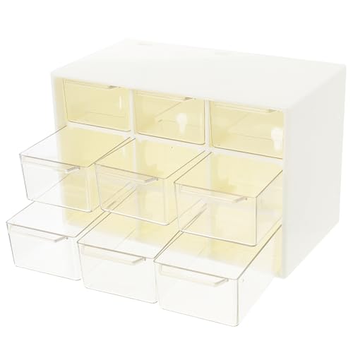 iplusmile Caja de Almacenamiento Tipo Cajón para Cosméticos y Artículos de Oficina, Organizador Plástico Compartimentos para Uso en Escritorio y Hogar