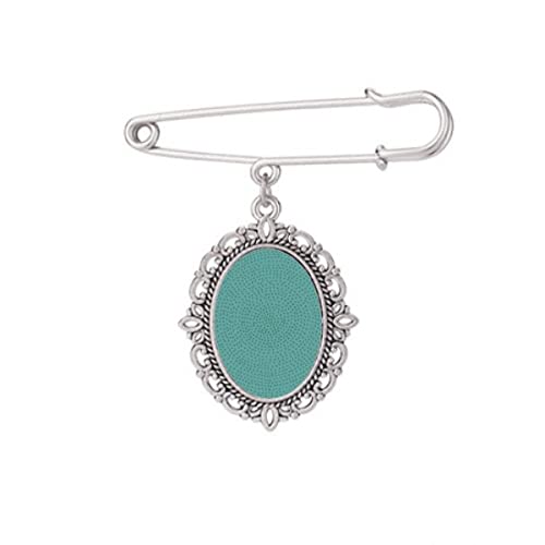 Broche motif rond bleu de qualité supérieure pour embellir votre robe M