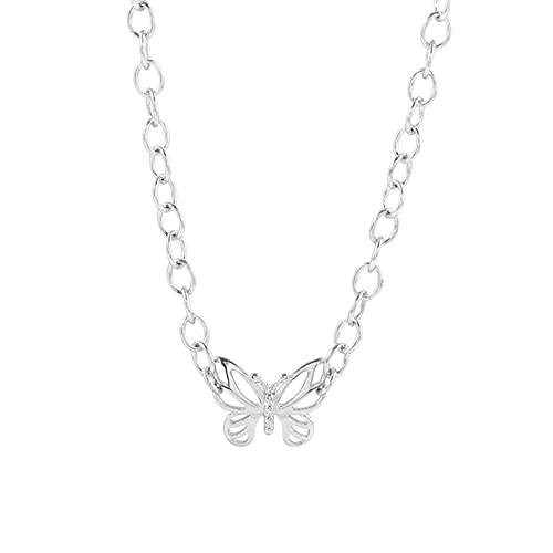 Collier ras du cou papillon argent sterling 925 cadeau idéal pour femme