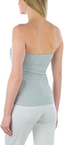 Image of ToBeInStyle Women's Cotton-Spandex Blend Stretchy Tube Top