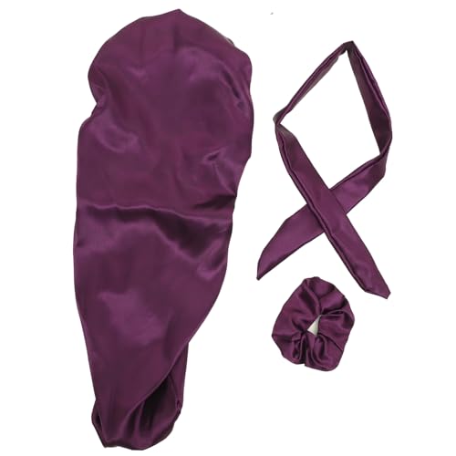 Bonnet de nuit satin délicat et doux pour préserver les cheveux bouclés à la maison