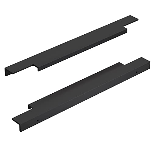 Dowell 3063 10 Black Aluminum Cabinet Pull Handle Length 5-7/8"-35-7/8" (12-3/8") #TOP2