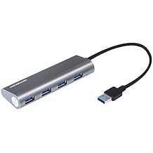 USB Hub 4-Port 5Gps Transfer Speed Kingwin Data Hub for Flash Drive & Card Reader on MacBook Pro, Mac Computer, Mini Computer, Mac Pro, and more