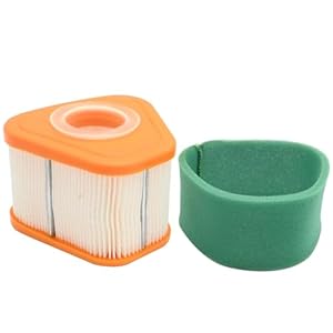 JUUDDENPARTS 2 Pcs 597265 Air Filter, Replacement for BS 115P02 115P05 123P02 123P07 123P0B 123P32 125P02 125902 Lawn Mower, Replaces 595853