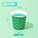 600 Pack 3 oz Paper Cups for Bathroom, Small Mouthwash Cups, Disposable Mini Bathroom Cups, Cold Beverage Drinking Cup for Water Coolers, Party, Home and Office(Dots)