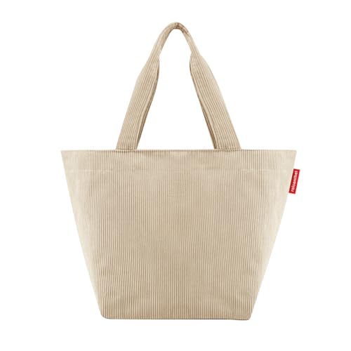 reisenthel shopper M in cord sand – Geräumige Shopping Bag und edle Handtasche in einem – Aus wasserabweisendem Material
