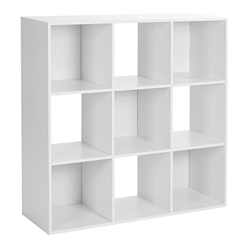 Pachira E-Commerce Us 9 Cube Storage Organizer Wood Display Shelf, Free Standing Cubby Bookcase Cabinet Divider Bookshelf Fits 11“X11”X11“ Storage Bin #TOP3