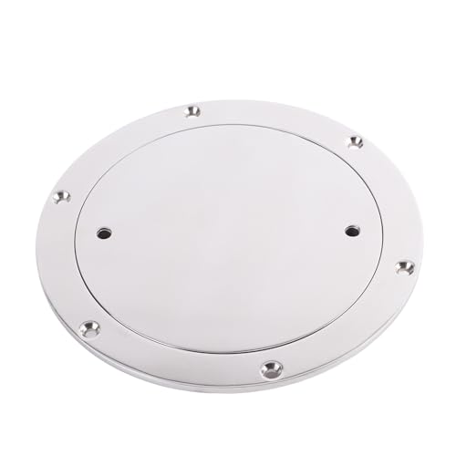 Trappe d'inspection de pont ronde en acier inoxydable 316 pour bateaux et yachts