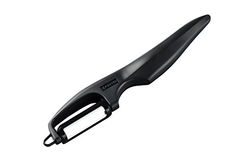 Kyocera Advanced Ceramic Vertical Double Edge Blade Peeler, Black #TOP1