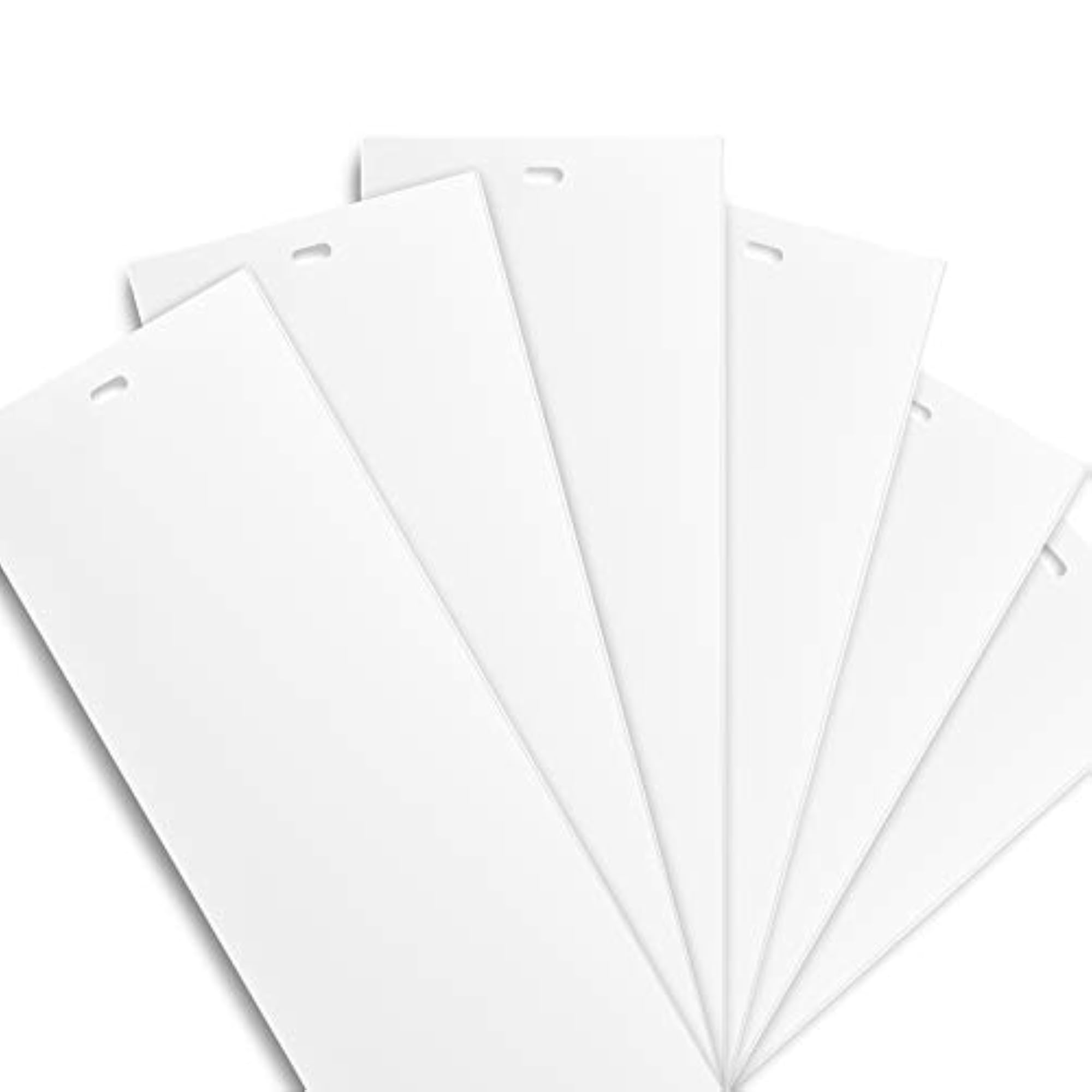 White Vertical Replacement Blinds Slats (6 Pack)