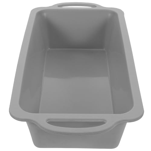 SHINEOFI Stampo per Plumcake in Silicone Antiaderente da Forno con Telaio Metallico Rinforzato e Manici Laterali Robusti Teglia per Pane Flessibile Resistente al Calore per Cucina