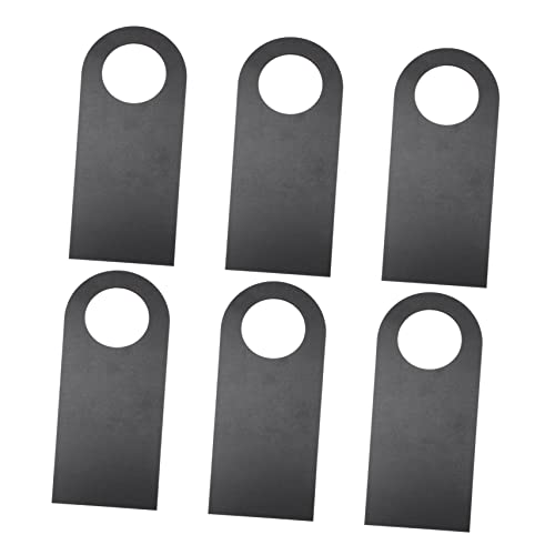 6 Colgadores de Pizarra para Puerta en Madera Personalizable para Mensajes en Casa y Oficina