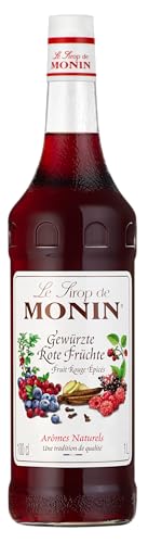Monin Sirup Spiced Red Berries (1 x 1,0l) - für Cocktails und Desserts mit natürlichem Aroma