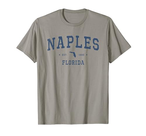 Naples Vintage College Style Athlète Beachwear T-Shirt