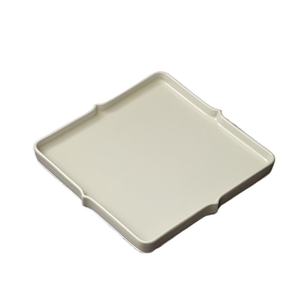 GTHTUHFD Kung Fu Tea Tray Ceramic Tea Tray Dry Soaking Tray Chinese Tea Tray Retro Fruit Pastry Tray Household Kung Fu Tea Set Tea Room Tray